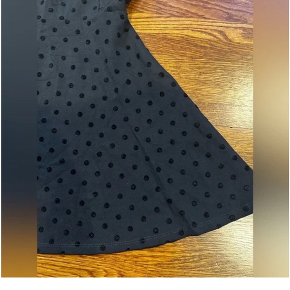 American Apparel backless mini polka dot dress in black. - Picture 3 of 4
